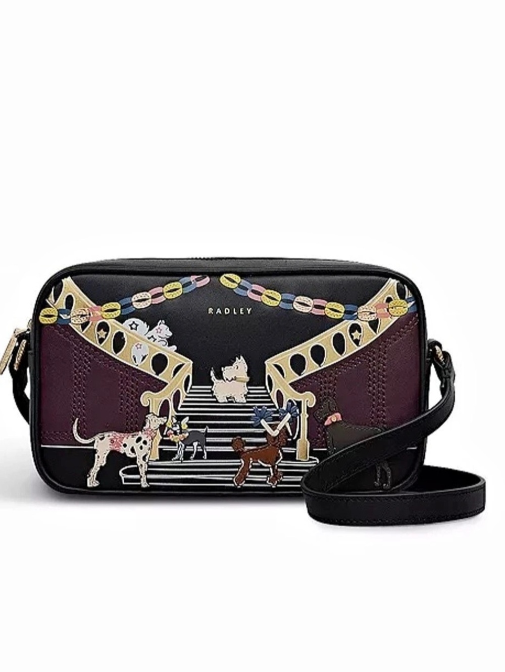 Radley London Party Pals Small Ziptop Crossbody Bag, NWT